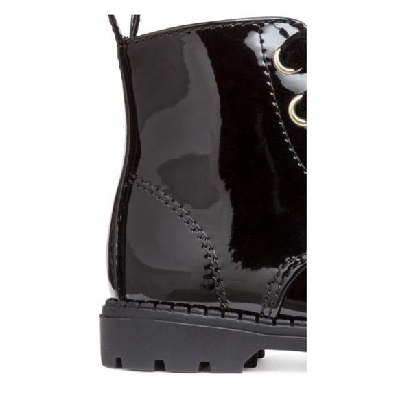 DIRTY LAUNDRY Boots NEW Black COMBAT BOOT Ribbon Lace-up Size 5 - Picture 13 of 13